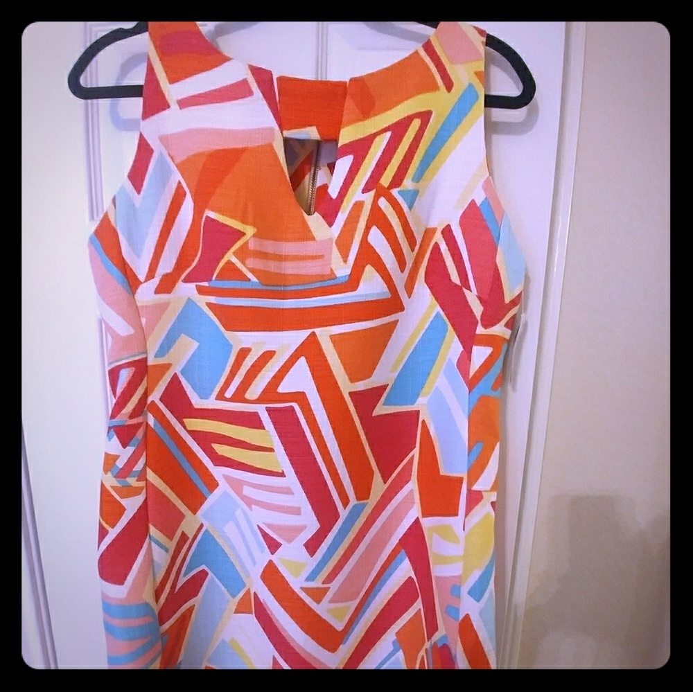 RN Studio Sleeveless Patterned Dress Size 14